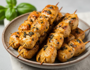 Description longue : Découvrez notre délicieuse brochette de dinde, préparée à partir de morceaux de dinde soigneusement sélectionnés et marinés dans un mélange d’épices et d’herbes aromatiques. Grillée à la perfection, elle offre une texture tendre à l’intérieur et légèrement croustillante à l’extérieur. Idéale pour un repas léger et équilibré, cette brochette est riche en protéines et faible en matières grasses.